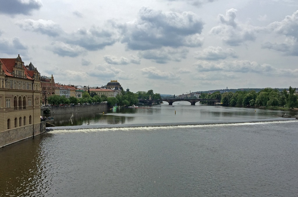 Vltava Upstream from Bridge